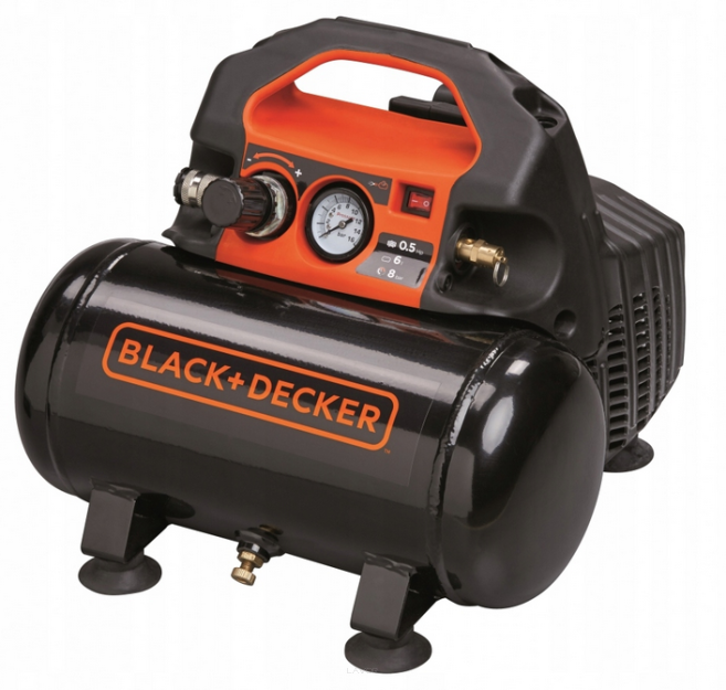 Black&Decker kompresor bezolejowy 6l 8bar 0,5km BND305