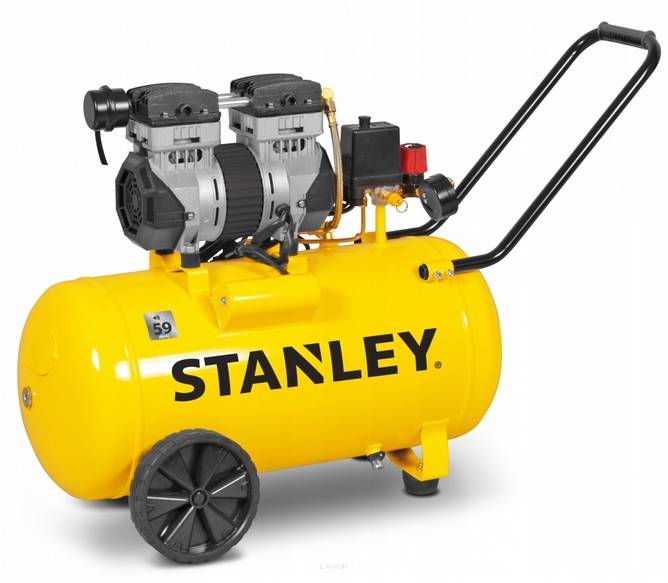 Stanley kompresor bezolejowy 50l 8bar 59db cichy STN705